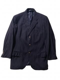 90's Polo by Ralph Lauren Wool/Nylon 3B Chalk Stripe Tailored Jacket MADE IN ITALY