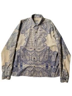 90's VERTE VALLEE Cotton Paisley Print Shirt