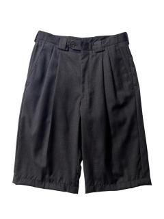 90's VERSACE CLASSIC V2 Summer Wool 2tuck Trousers Shorts MADE IN ITALY CHARCOAL（実寸 W31)