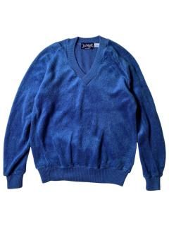 80's Pile V-neck Pullover MADE IN U.S.A.