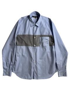 COMME des GARÇONS HOMME DEUX Switch Design Stripe Shirt