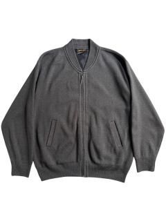 80's Euro Zip-up Wool Knit Blouson
