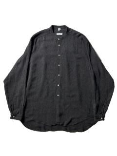 90's GIORGIO ARMANI Rayon Band Collar Shirt 