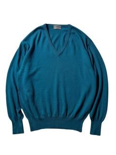 90's High Gauge Wool V-neck Knit  MADE IN ITALY