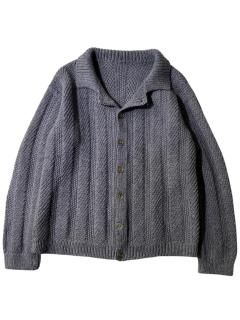 Euro Wool Button Knit Jacket