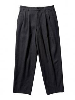 90s COMME des GARÇONS HOMME Acrylic/Wool Stripe 2tuck Trousers (実寸W32)