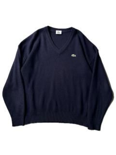 90's LACOSTE Wool/Acryl V-neck Knit