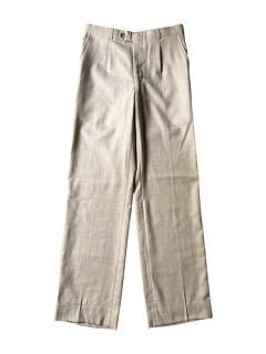 90's Poly/Wool Tuck Trousers (実寸 W29 L33)