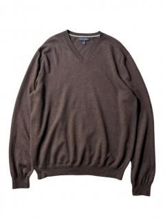 BANANA REPUBLIC High Wool Gauge V-neck Knit 