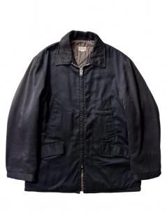 70s Vintage Gabardine Padded Half Jacket
