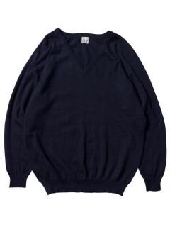 90's Wool/Acril High Gauge V-neck Knit MADE IN ITALY