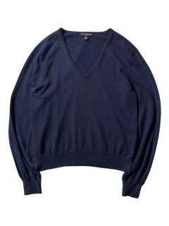 BANANA REPUBLIC Cotton High Gauge V-neck Knit 