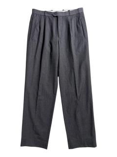 90s Euro Wool 2tuck Trousers  (実寸 W32 )