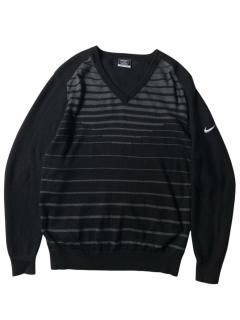 NIKE GOLF Merino Wool/Acryl Design V-neck Knit