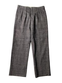 90s Burberrys' Tweed 2intuck Trousers (実寸 W34)