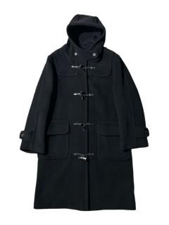 MONTGOMERY BY Tibbett Cut Pile Herringbone Wool Duffle Coat MADE IN ENGLAND