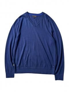BANANA REPUBLIC Merino Wool High Gauge V-neck Knit 