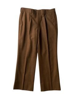 90's Flano Wool 1tuck Trousers  (実寸 W34)