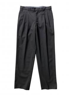 Euro Poly/Wool 2tuck Trousers CHARCOAL (実寸 W34)