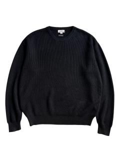  Acryl/Wool Rib Knit BLACK