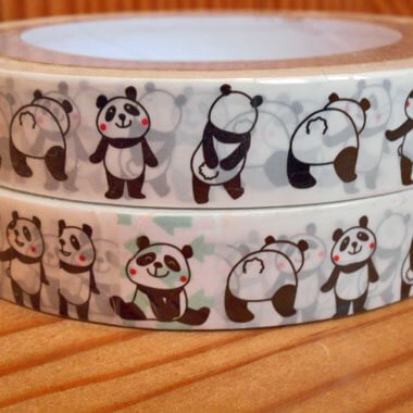 可愛いパンダグッズ 雑貨 ビニールマスキングテープ パンダがたくさん