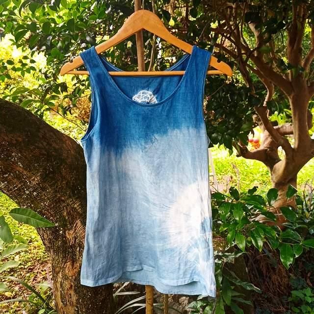 メンズ タンクトップ Organic cotton 天然無化学インド藍め www.ch4x4.com