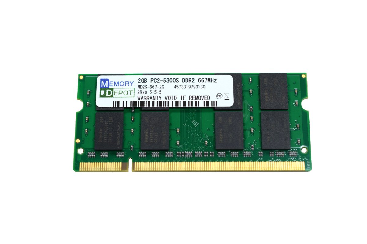 SODIMM 2GB PC2-5300 DDR2-667 200pin SO-DIMM PCメモリー 相性保証付 - メモリーデポ