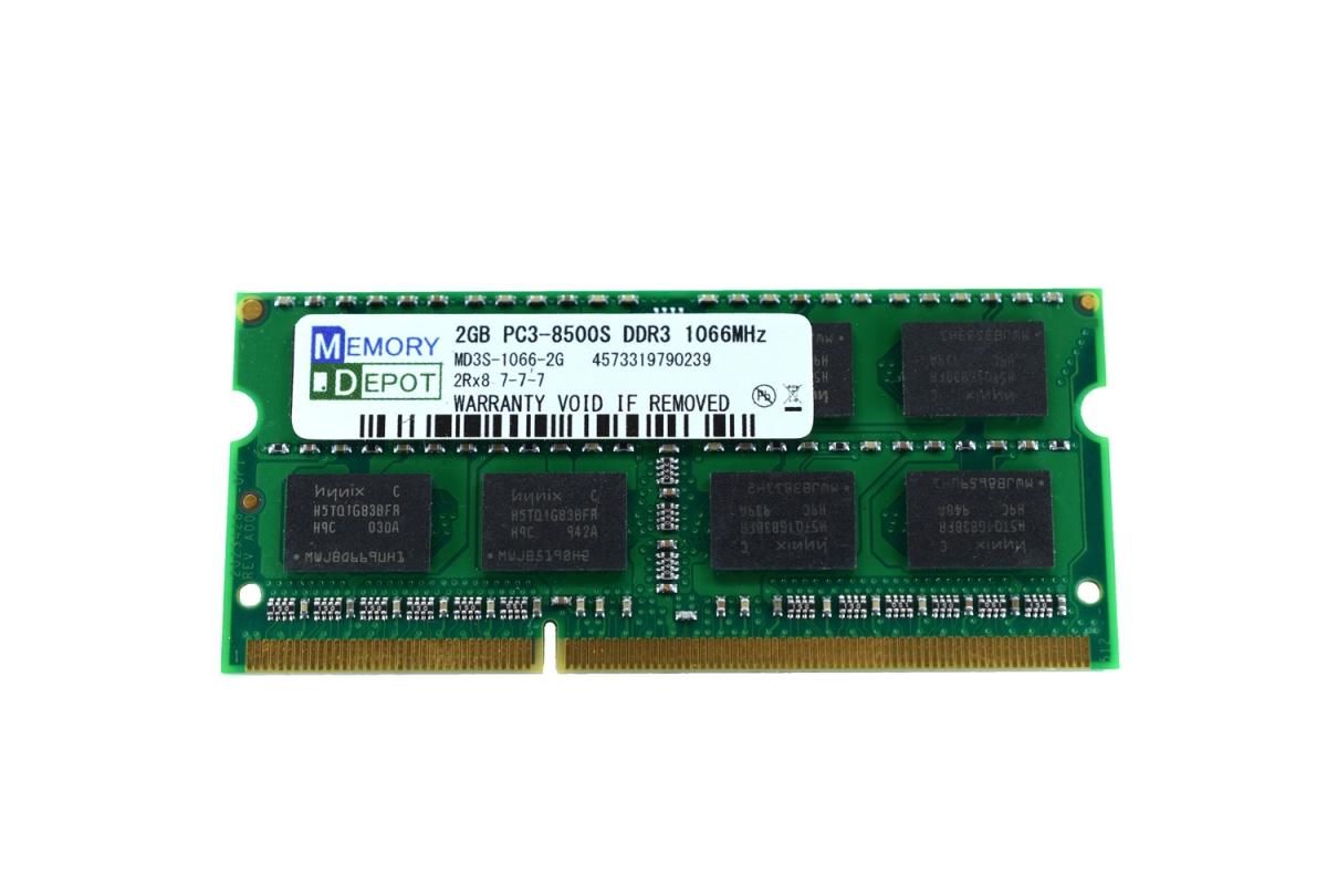 SODIMM 2GB PC3-8500 DDR3-1066 204pin SO-DIMM PCメモリー 相性保証付 - メモリーデポ