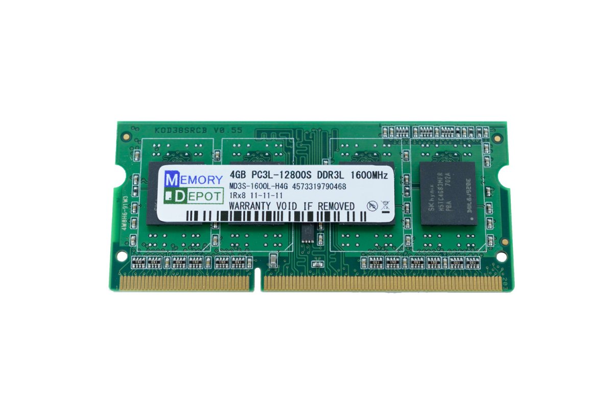 SODIMM 4GB PC3L-12800 DDR3L 1600 204pin SODIMM 低電圧1.35V対応 - メモリーデポ