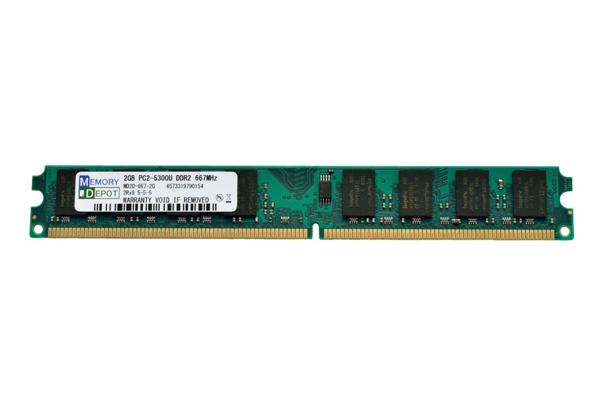 2GB PC2-5300/PC2-4200 DDR2-667/DDR2-533 240pin DIMM PCメモリー 相性保証付 - メモリーデポ