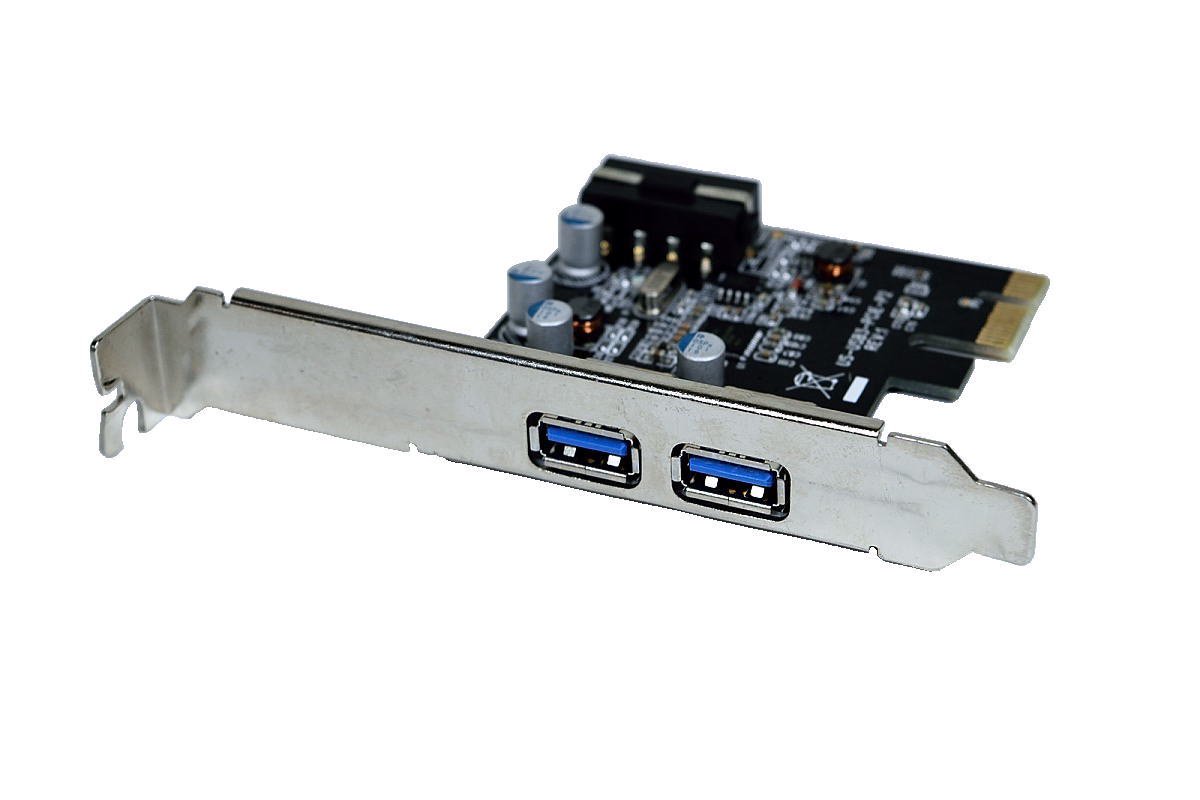 USB3.0 PCI Express x1 拡張ボード 2ポート 【ロープロファイル用