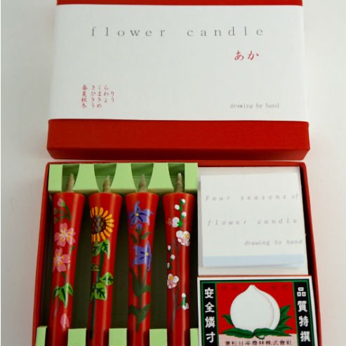 手描き絵ろうそく flower candle｜能登スタイルストア