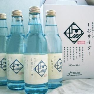 揚げ浜式塩田の塩を使った地サイダー「しおサイダー」など - 石川県