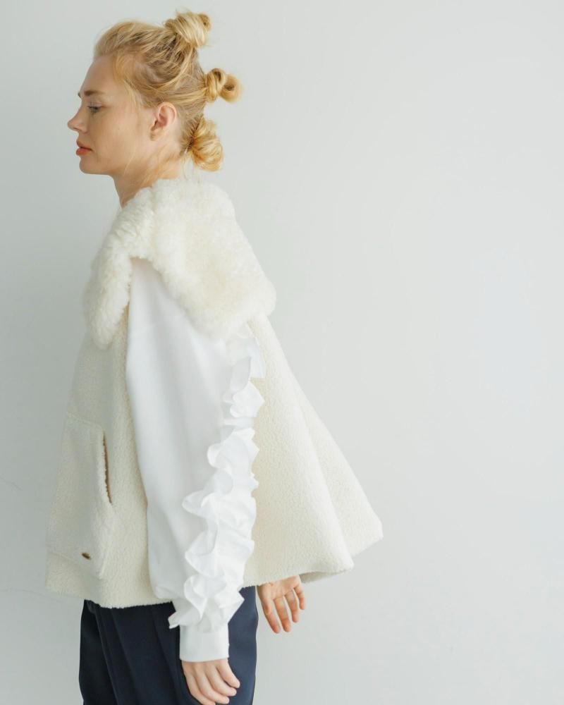 最後の再販/ボアビッグカラーベスト - my clozette