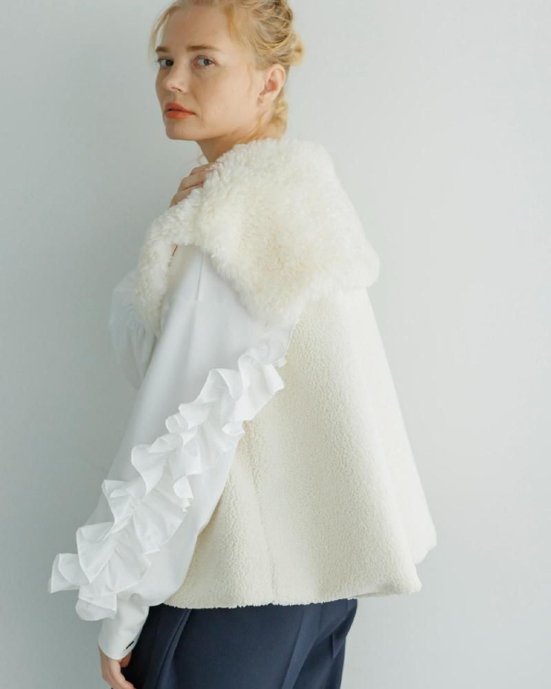 最後の再販/ボアビッグカラーベスト - my clozette