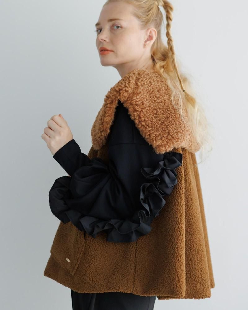 最後の再販/ボアビッグカラーベスト - my clozette