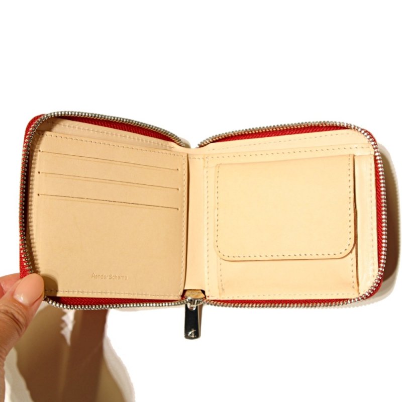 horizontal zip purse(nk-rc-hzp red) Hender Scheme - A.I.R.AGE ONLINE STORE  for LADIES