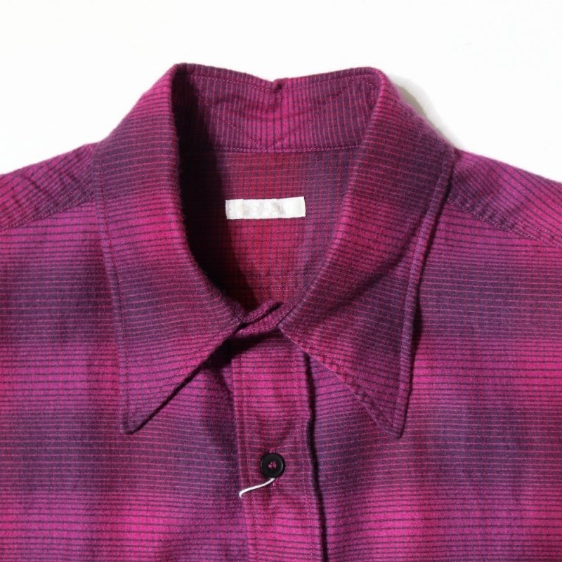 ウールシルク ワークシャツ (U03-02010 Pink) COMOLI - A.I.R.AGE ONLINE STORE for LADIES