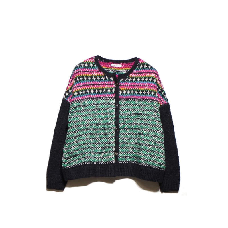 Hand Knit Cardigan (style7 Black) HIROMI TSUYOSHI - A.I.R.AGE ONLINE1STORE  for LADIES