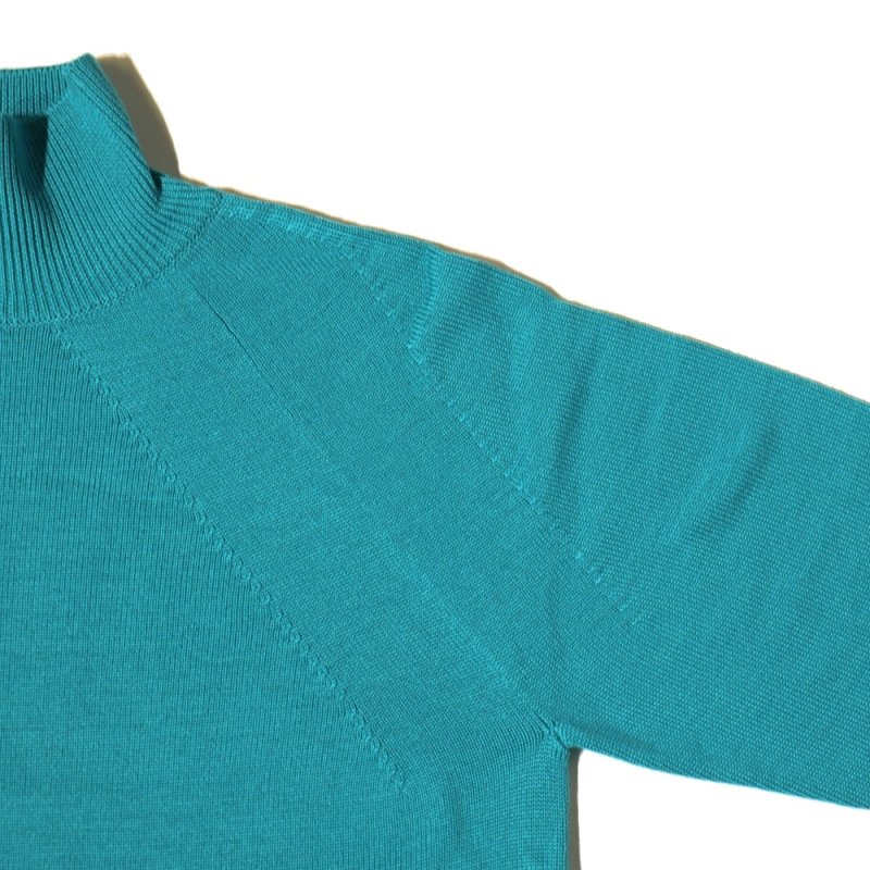 SIGNATURE AGING WOOL TURTLE NECK (FLAT) (BN-23FM-044 Emerald