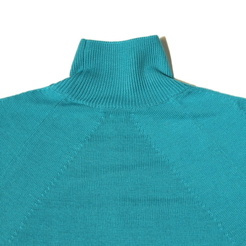 SIGNATURE AGING WOOL TURTLE NECK (FLAT) (BN-23FM-044 Emerald) BATONER -  A.I.R.AGE ONLINE STORE for LADIES