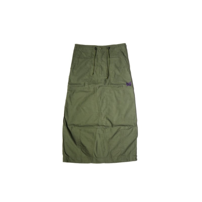 String Fatigue Skirt - Back Sateen (OT182 Olive) Needles - A.I.R.AGE ONLINE  STORE for LADIES