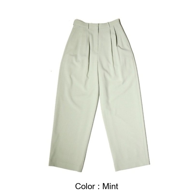 BASIC TUCK PANTS (16110-7092 Mint) CLANE - A.I.R.AGE ONLINE1STORE ...