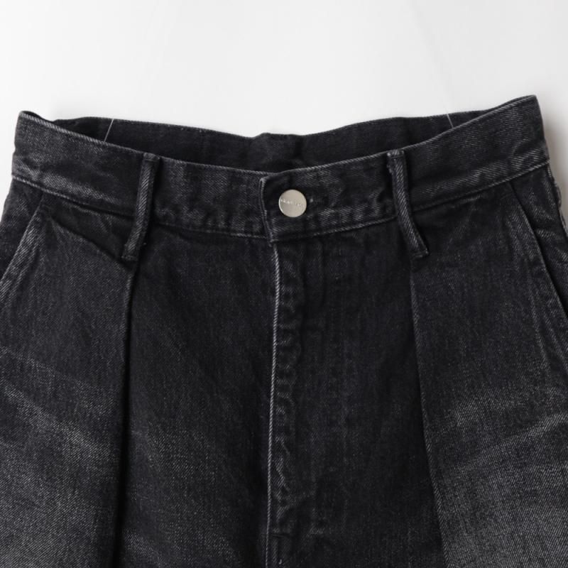 パンツ Selvage Denim Two Tuck Wide Pants Graphpaper Selvage Denim Two Tuck Wide Pants - LIGHT FADE