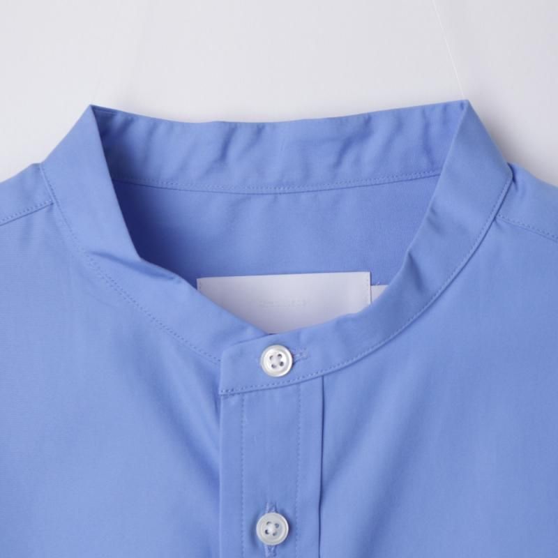 High Count Broad L/S Oversized Band Collar Shirt (GL253