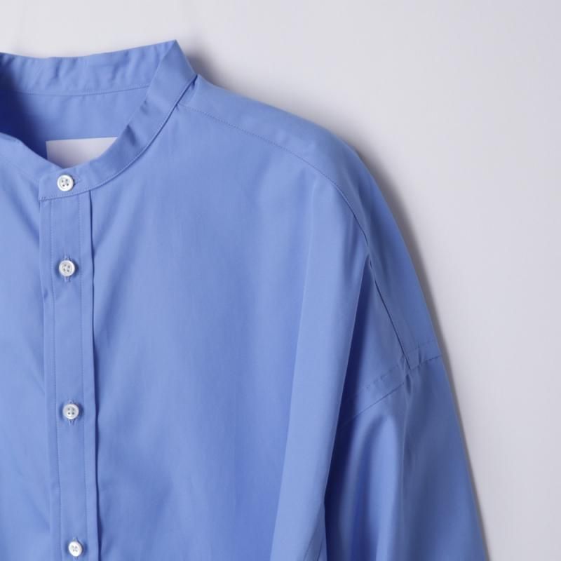 Cornier silk nep band collar shirt 日本製 Cornier silk nep band collar shirt 日本製 Cornier silk nep band