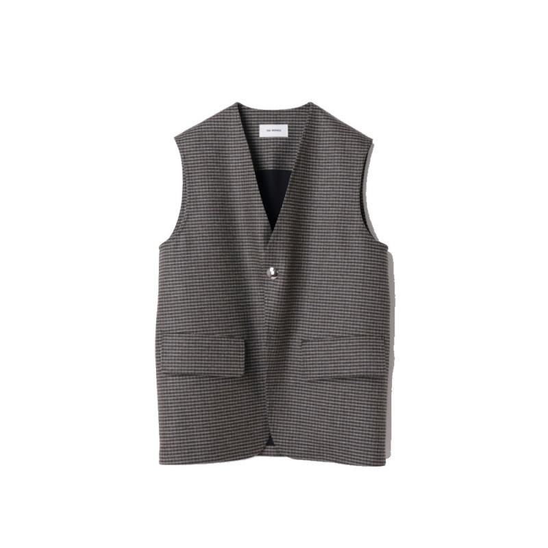 トゥモローランド THE RERACS BIG VEST メンズ ベージュ48 別注】＜THE RERACS＞ビッグベスト