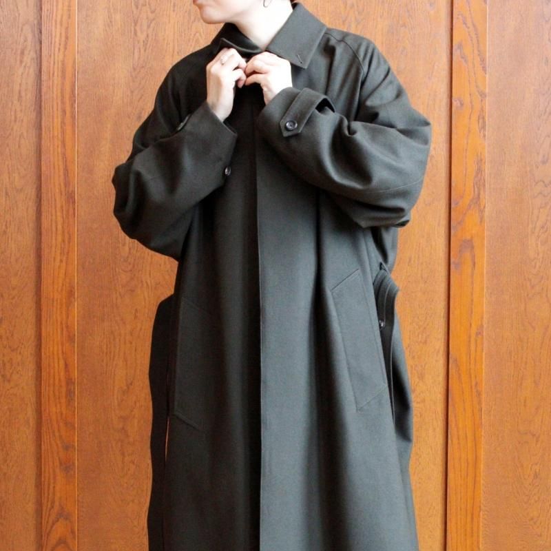 RERACS SINGLE TRENCH PONCHO (25FW-RECT-465L-J Black) THE RERACS