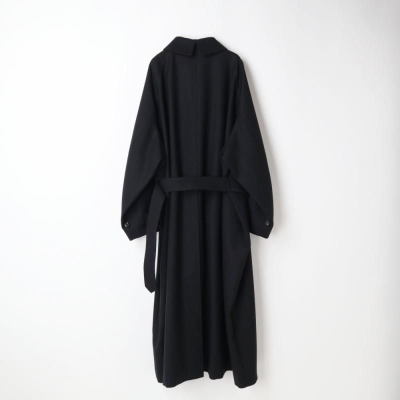 RERACS SINGLE TRENCH PONCHO (25FW-RECT-465L-J Black) THE RERACS