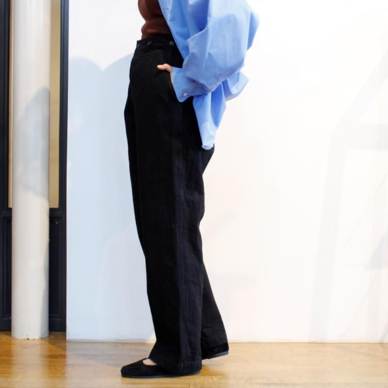 ブラックデニム オーバーパンツ (C03-03002 Black) COMOLI - A.I.R.AGE